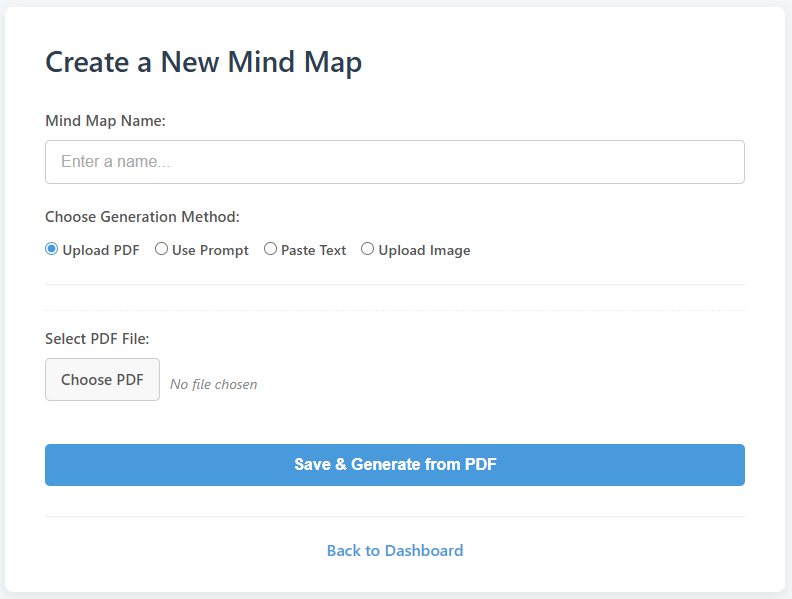 MindVizu Creation Page
