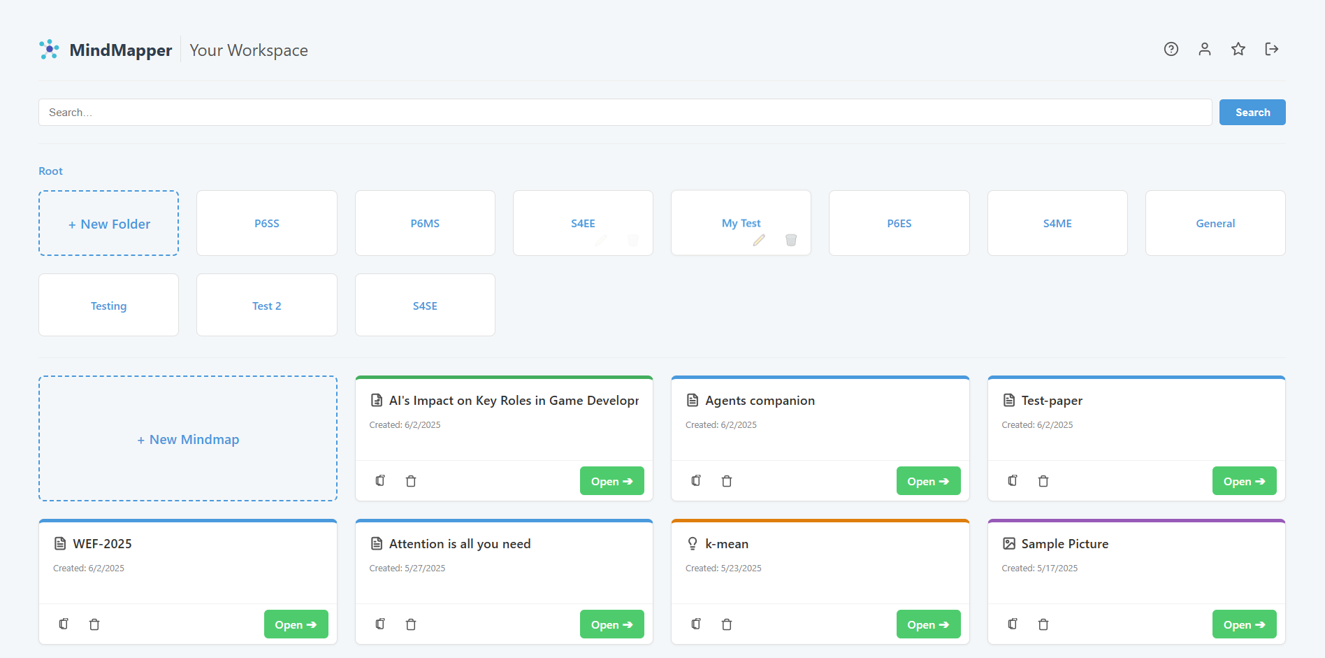 MindVizu Dashboard